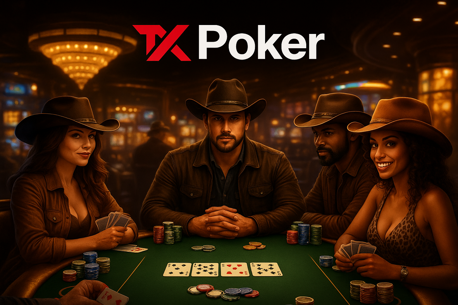 Players at the TX Poker table