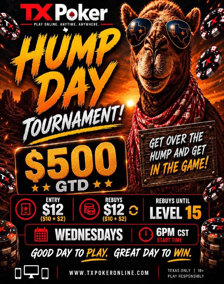 TXPoker Wednesday Hump Day Tournament